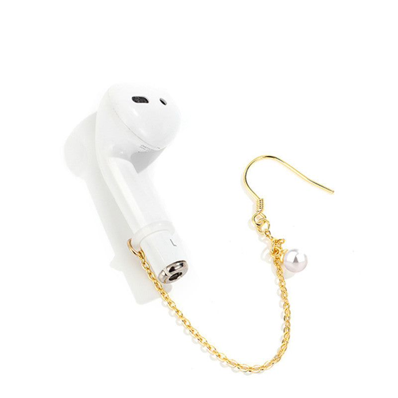 Wireless bluetooth headset ear chain